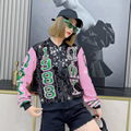 Women omega phi chi sorority sequins jacket