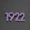 Gold blue sigma Gamma Rho greek sorority 1922 lapel pin brooch for soro sister  3