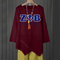 Women AKA DST SGRHO Long Sleeve Tunic Tops Ladies Baggy Summer T-Shirt Blouse 