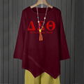 Women AKA DST SGRHO Long Sleeve Tunic Tops Ladies Baggy Summer T-Shirt Blouse 