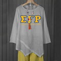 Women AKA DST SGRHO Long Sleeve Tunic Tops Ladies Baggy Summer T-Shirt Blouse 