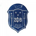 Zeta Chenille Patches Sorority Crest Sorority Patches Iron On 1920 Patch