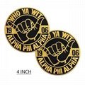 Embroidered Route 06 Alpha Phi Alpha Shield Fraternity & Sorority Patches 7
