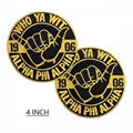 Embroidered Route 06 Alpha Phi Alpha Shield Fraternity & Sorority Patches