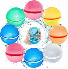 Reusable Water Bomb Balloons, Latex-Free Silicone Water Splash Ball