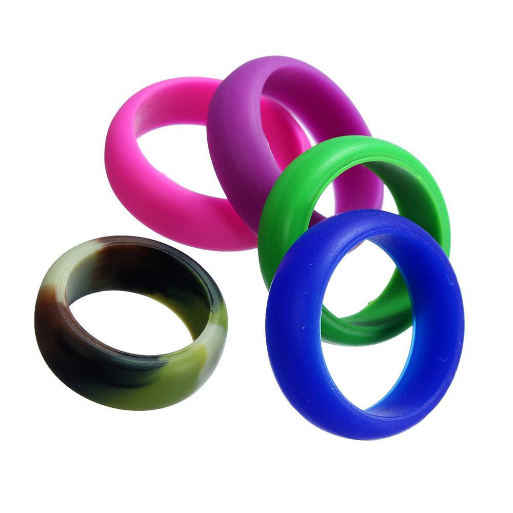 Silicone Band Rings for men women 3