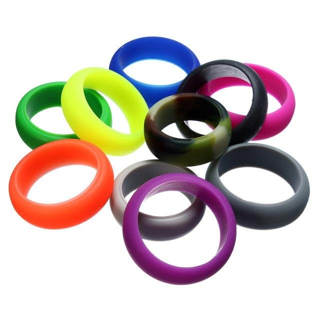 Silicone Band Rings for men women 2