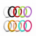 Stackable Braided Silicone Wedding Ring
