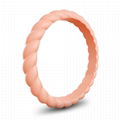 Stackable Braided Silicone Wedding Ring 5