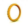 Stackable Braided Silicone Wedding Ring 8