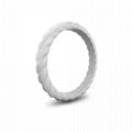 Stackable Braided Silicone Wedding Ring 10
