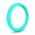 Stackable Braided Silicone Wedding Ring 12