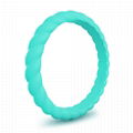 Stackable Braided Silicone Wedding Ring 13
