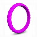 Stackable Braided Silicone Wedding Ring 15