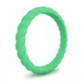 Stackable Braided Silicone Wedding Ring 17