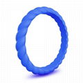 Stackable Braided Silicone Wedding Ring 18