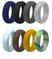 Breathable Grooves Men Combo Pack  Silicone Wedding Ring for Men 6