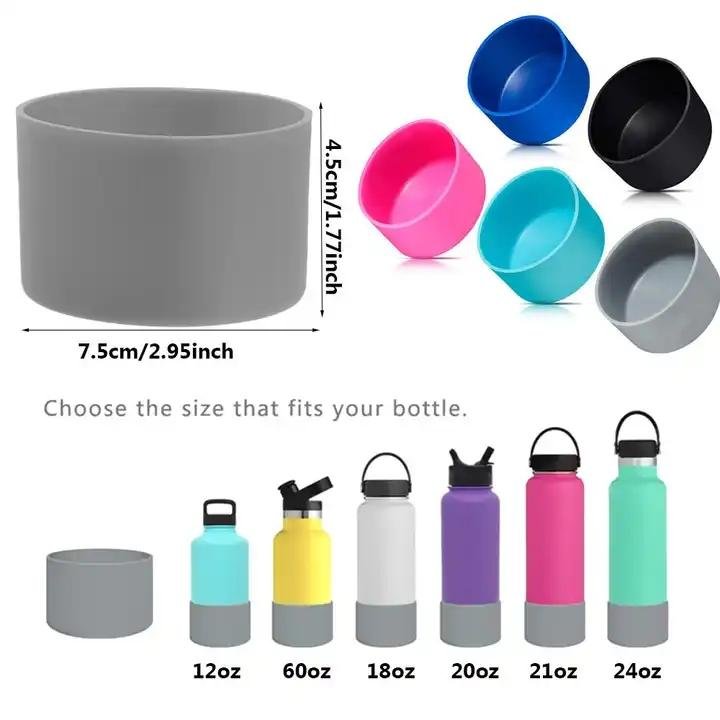 Protective Silicone Sleeve Boot Cover for 12 oz - 40 oz Water Bottles 2
