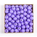 Wholesale Natural Round Colored Painted Wooden Beads for DIY Jewelry 