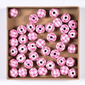 16mm Black White Checked Wood Beads for Handmade Jewelry 5