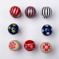 Wooden Christmas Beads Decoration Christmas Bead String DIY Decoration Accessori 9