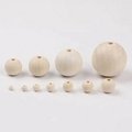 DIY 8-40mm Natural Wood Beads Round Spacer Wooden Beads Balls Charms For Jewelry 2