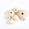 DIY 8-40mm Natural Wood Beads Round Spacer Wooden Beads Balls Charms For Jewelry 4