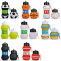 Kids Basketball Soccer Baseball Football Champi Sports Water Bottle Collapsible  1