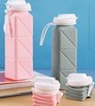 Silicone Foldable Travel Water Bottle Cup for Gym Camping Hiking Travel Sports 2