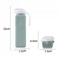 Silicone Foldable Travel Water Bottle Cup for Gym Camping Hiking Travel Sports 8