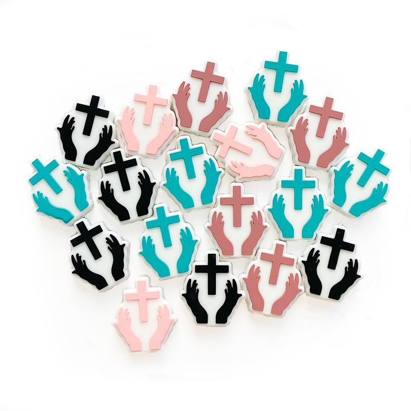 Pendants DIY Pacifier Chain Nursing Baby Toys belief Silicone Charms Focal Beads