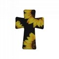 Printed Cross Focal Silicone Beads Baby Chewable Diy Jewelry Pacifier Chain  6