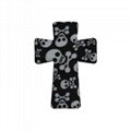 Printed Cross Focal Silicone Beads Baby Chewable Diy Jewelry Pacifier Chain 