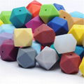 Wholesale Loose Beads Baby Chew Octagonal Silicone Teething Beads for Jewelry  1