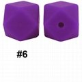 Wholesale Loose Beads Baby Chew Octagonal Silicone Teething Beads for Jewelry  2