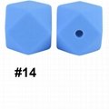 Wholesale Loose Beads Baby Chew Octagonal Silicone Teething Beads for Jewelry  3