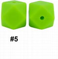 Wholesale Loose Beads Baby Chew Octagonal Silicone Teething Beads for Jewelry 