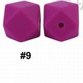 Wholesale Loose Beads Baby Chew Octagonal Silicone Teething Beads for Jewelry  5