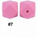 Wholesale Loose Beads Baby Chew Octagonal Silicone Teething Beads for Jewelry 