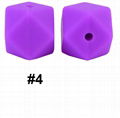 Wholesale Loose Beads Baby Chew Octagonal Silicone Teething Beads for Jewelry  9