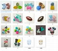 Silicone Beads for Keychain Making Pacifier Clips Kit Teething Rubber Round bead