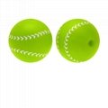 Round Silicone Beads Sports Series Baseball Volleyball Football Soccer Print  2