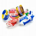 Kappa Kappa Psi Color Swirl Silicone Bracelet