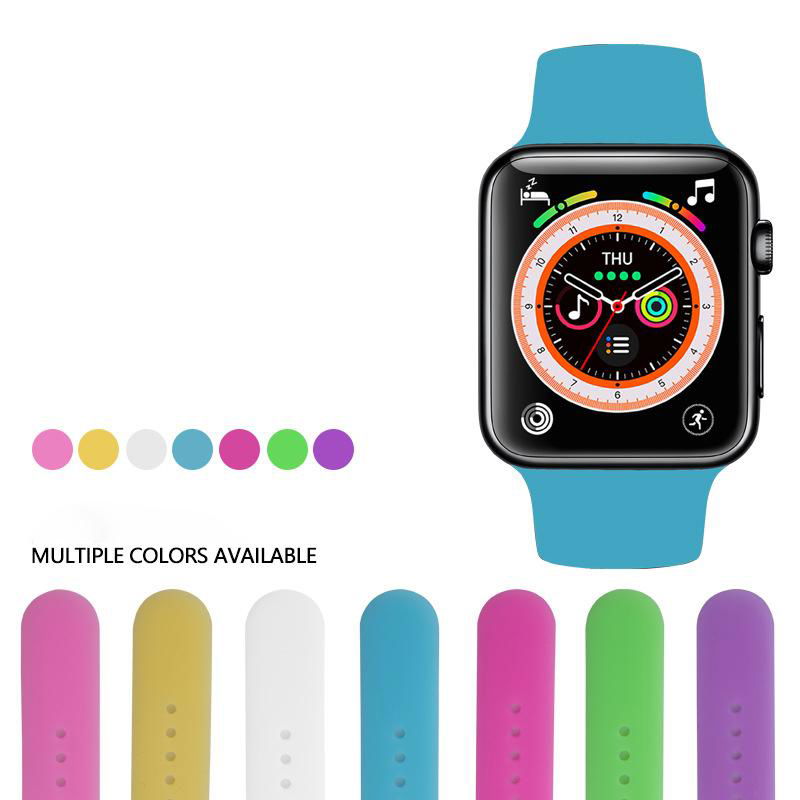 Glow in dark watch strap Colorful soft Silicone Night Lights watchband Strap 2