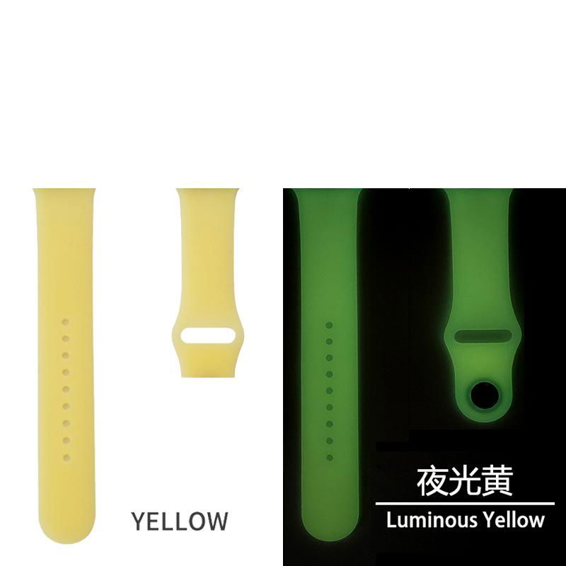 Glow in dark watch strap Colorful soft Silicone Night Lights watchband Strap 4