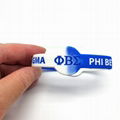 Fraternity Wristband custom  silicone wristbands Sorority Greek Letters Bracelet 1