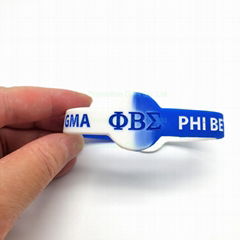 Fraternity Wristband custom  silicone wristbands Sorority Greek Letters Bracelet