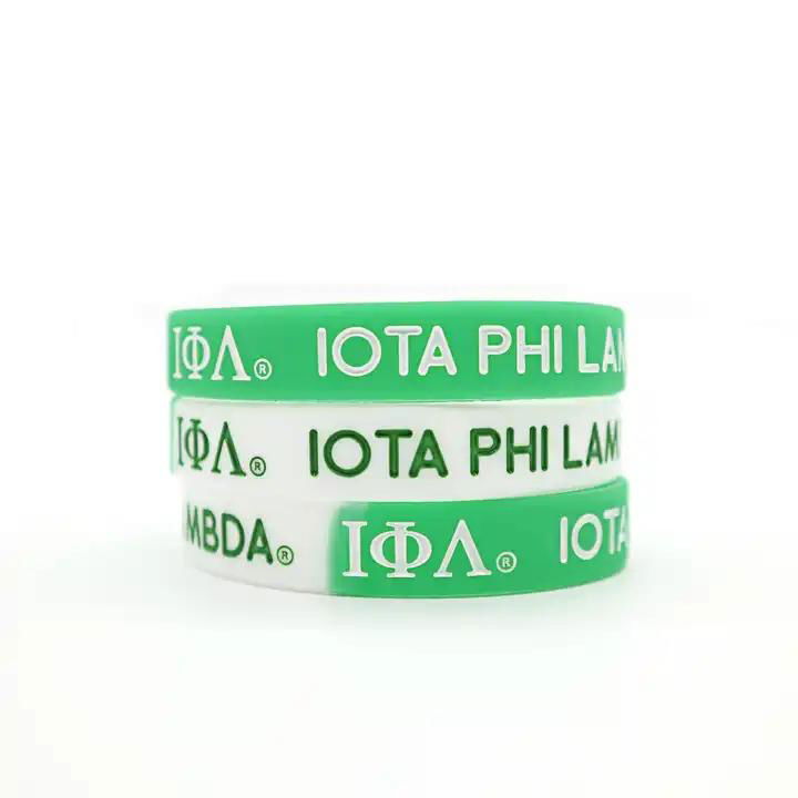 Fraternity Wristband custom  silicone wristbands Sorority Greek Letters Bracelet 5