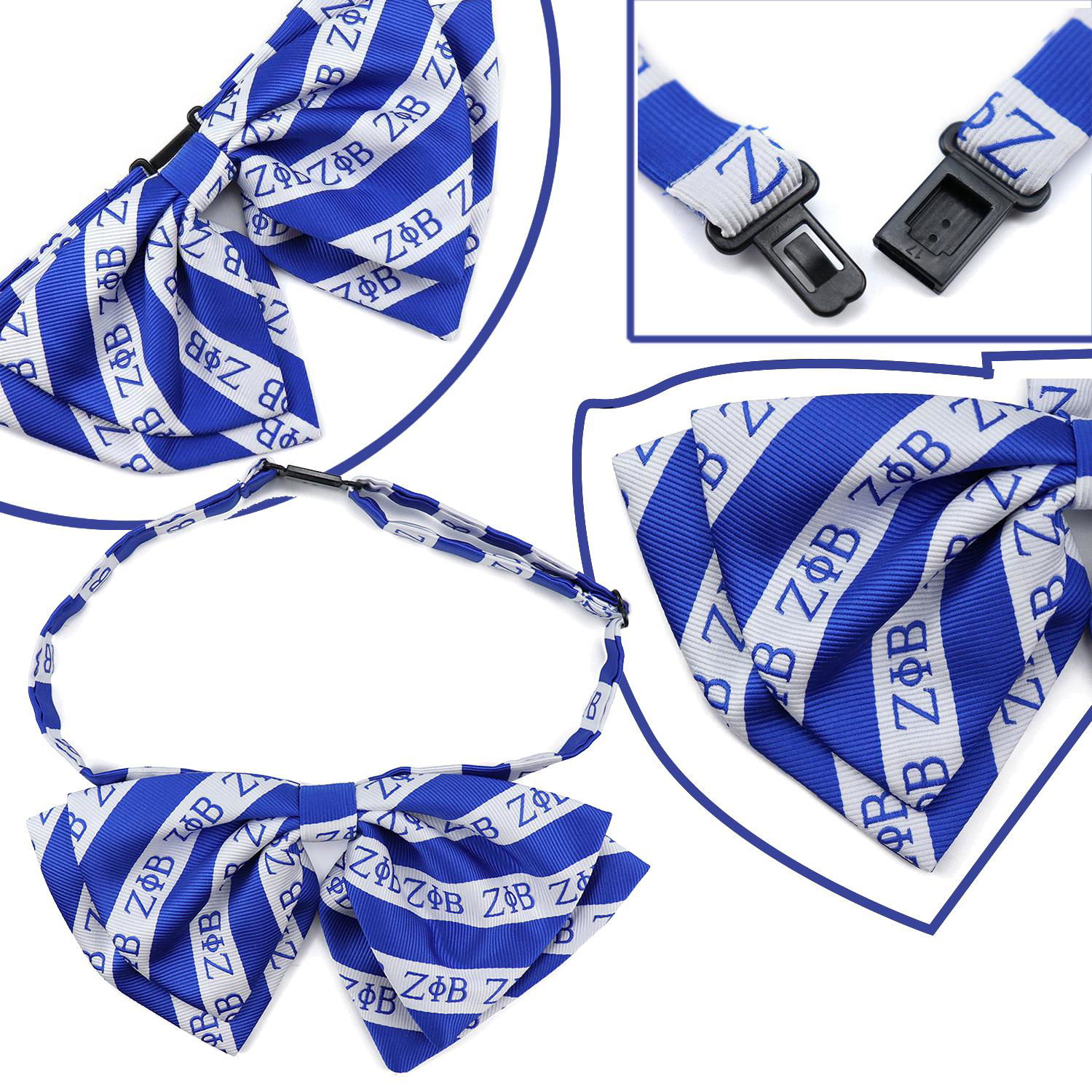 Greek Jack And Jill of America Adjustable Straps Bowtie Silk Sorority Bow Tie 2