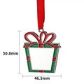 Sublimation Christmas Blanks Hanging Decoration  Photo Pendant Metal Ornaments 